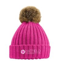 faux fur bobble hat